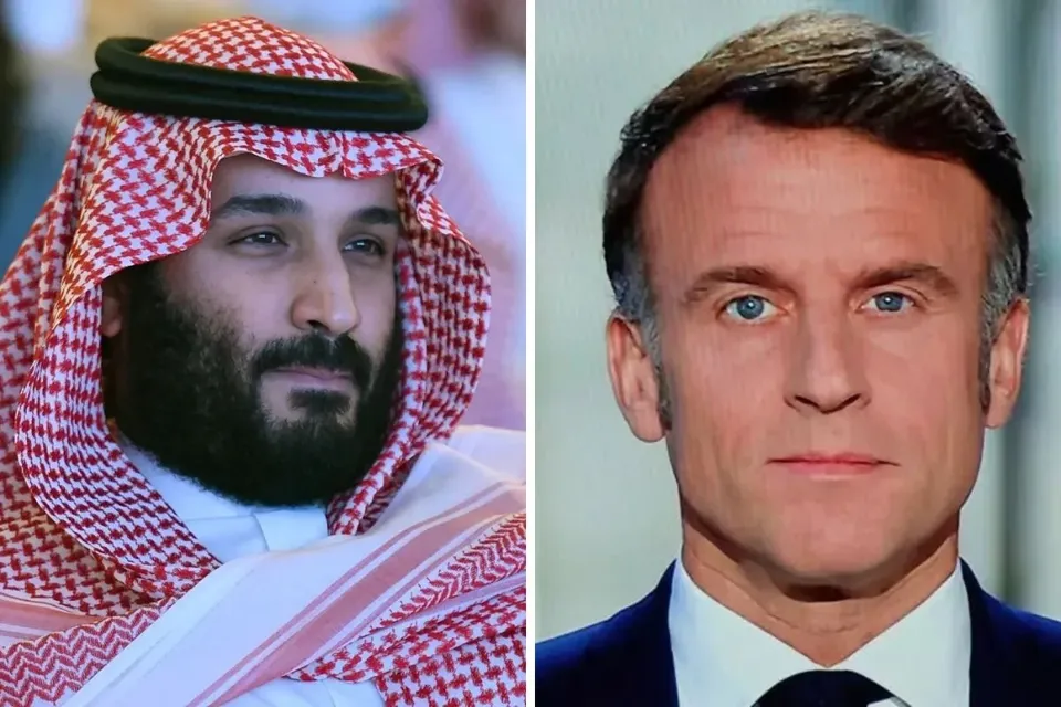 ولي العهد السعودي وماكرون يبحثان الاستقرار والأمن الإقليمي