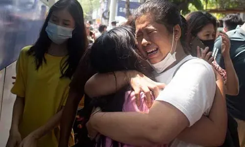 Myanmar military frees hundreds of detained protesters, child victim buried