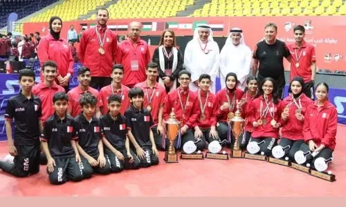 البحرين تحصد 16 ميدالية في بطولة غرب آسيا لتنس الطاولة