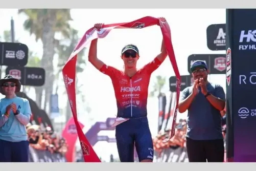 نيب وبلومنفيلت يفوزان بسباق أوشنسايد للرجل الحديدي 70.3