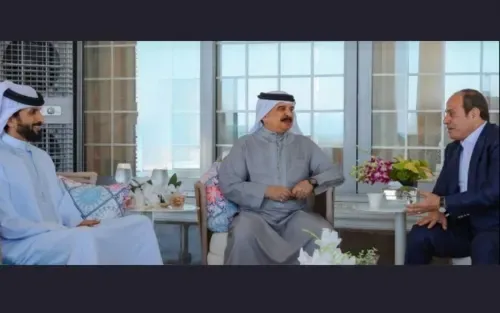 القادة يؤكدون على قوة العلاقات البحرينية المصرية خلال زيارة رسمية