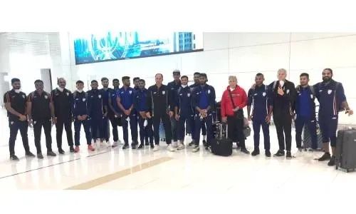 المنتخب الهندي لكرة القدم يصل إلى البحرين لخوض مباريات ودية