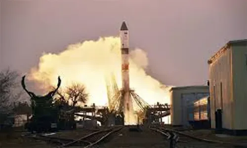 Russian cargo ship docks at International Space Station