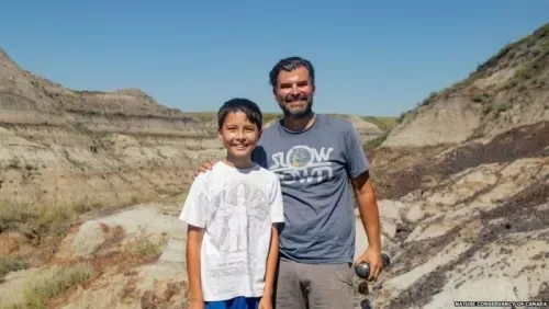 12 year old boy discovers rare dinosaur skeleton