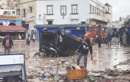 فيضانات مفاجئة تودي بحياة 37 شخصاً في مدينة ساحلية مغربية