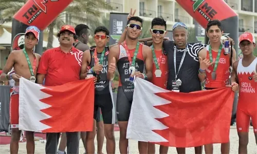 Bahrain Triathlon team taste victory in Oman