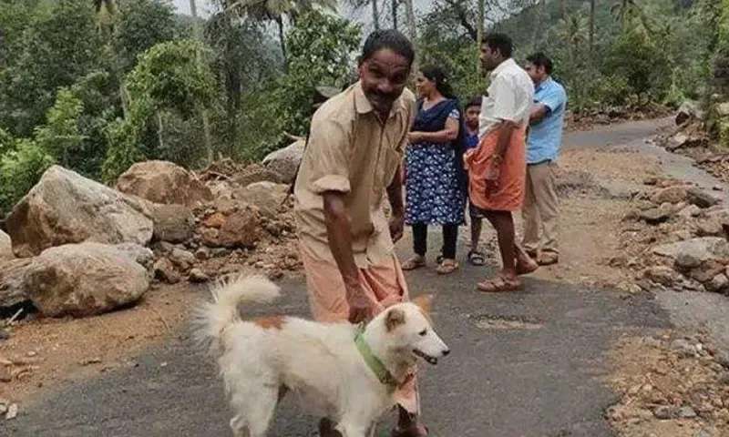 Hero dog saves Indian family in flood-hit Kerala