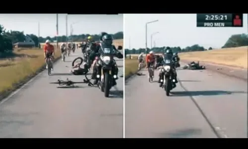 وفاة سائق دراجة نارية في حادث تصادم خلال سباق "آيرون مان" في ألمانيا