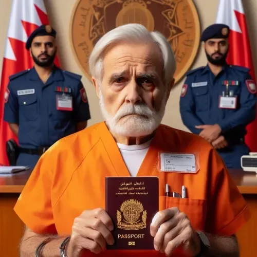 تزوير جواز سفر: الحكم بالسجن 3 سنوات على أوروبي يبلغ من العمر 75 عاماً ومطلوب للإنتربول بعد ضبطه متلبساً في مطار البحرين
