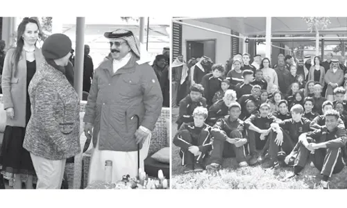 سحر الاستقبال الملكي المذهل في قرية القدرة
