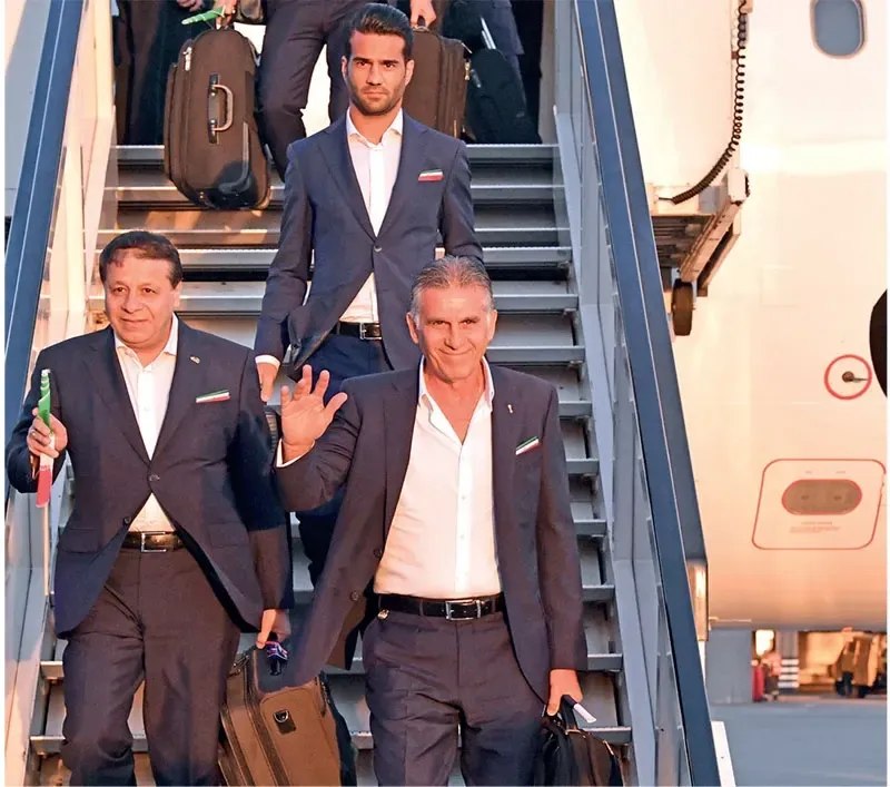إيران أول فريق يصل إلى الأراضي الروسية للمشاركة في كأس العالم