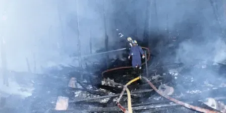 اندلاع حريق كبير في سوق الذهب بالمحرق