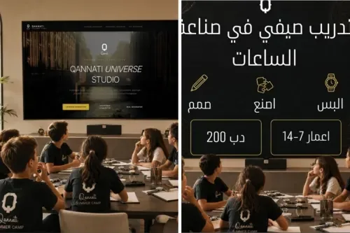 قناتي تطلق مخيم صناعة الساعات الصيفي 2026 للمبدعين الصغار