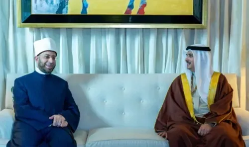 Bahrain’s Justice Minister Meets Egyptian Minister of Endowments to Strengthen Cooperation