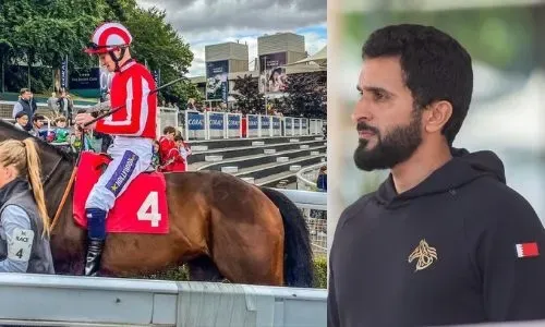 سمو الشيخ ناصر بن حمد يشيد بانتصار فريق فيكتوريوس في سباق "دراغون ستيكس"