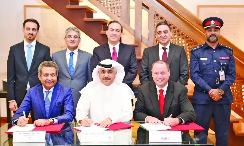 شركة مطار البحرين توقع اتفاقية مع فيديكس إكسبريس
