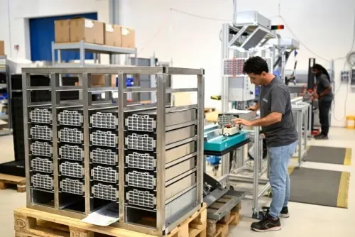German firm gives 'second life' to used EV batteries