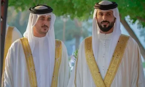 سمو الشيخ ناصر بن حمد يهنئ سمو الشيخ خالد بن حمد بمناسبة فوز البحرين بالميدالية الذهبية