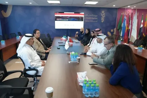 رئيس الاتحاد الآسيوي للكرة الطائرة يزور اللجنة التنفيذية لدورة الألعاب الآسيوية للشباب - البحرين