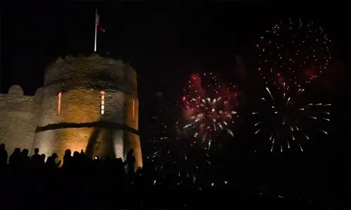 ألعاب نارية مبهرة تضيء سماء البحرين عشية العيد الوطني