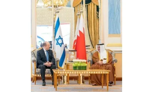 ولي العهد رئيس مجلس الوزراء يلتقي رئيس وزراء إسرائيل