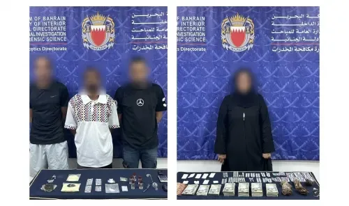 10 Arrested in Six Drug Cases, Narcotics Worth BD116,000 Seized