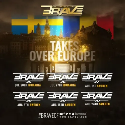 إحياء مشهد الفنون القتالية المختلطة في السويد وأوروبا بفضل جهود منظمة BRAVE CF
