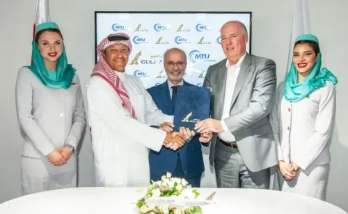 طيران الخليج توقع مذكرة تفاهم مع شركة MTU للصيانة لمحركات طائرات A321ceo