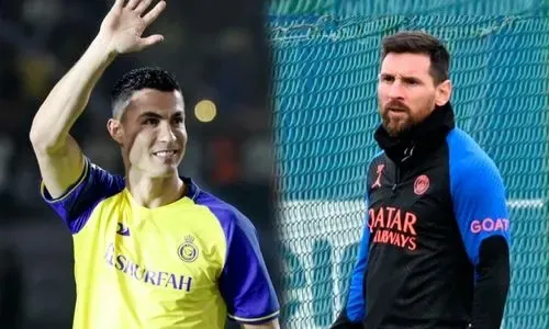 رونالدو قائداً للفريق السعودي في مواجهة باريس سان جيرمان بقيادة ميسي