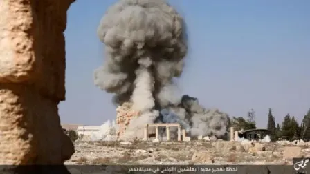 تنظيم الدولة الإسلامية ينشر صوراً لتدمير معبد تدمر