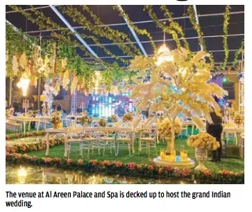 Stage set for grand Indian wedding