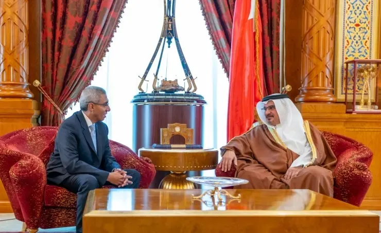 صاحب السمو الملكي ولي العهد يستقبل سفير جمهورية مصر العربية