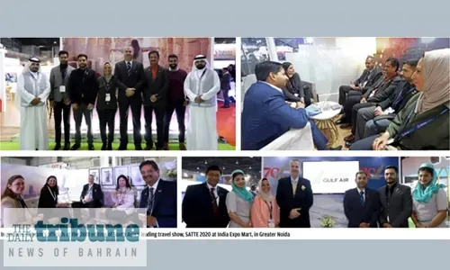 قطاع السياحة في البحرين تحت الأضواء في معرض SATTE 2020 بالهند
