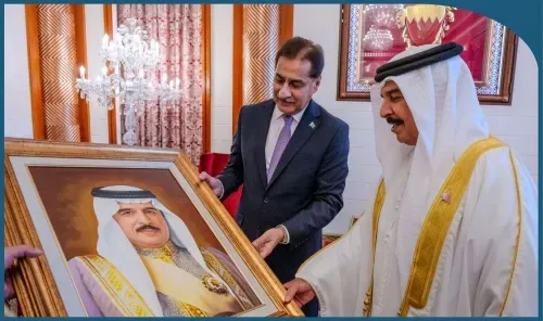 جلالة الملك المعظم يستقبل رئيس الجمعية الوطنية الباكستانية