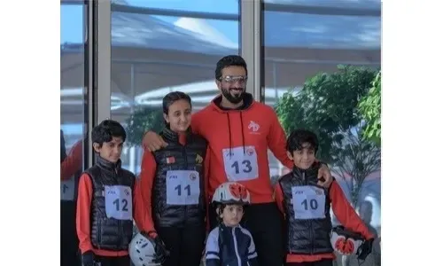 سمو الشيخ ناصر بن حمد يشيد بحضور جلالة الملك لسباق القدرة للأطفال