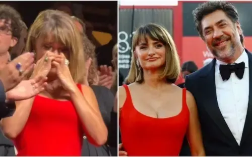Penelope Cruz gets emotional