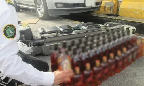 إحباط محاولة تهريب خمور إلى السعودية