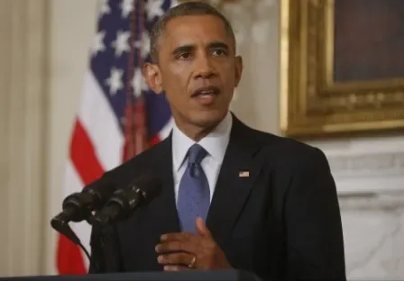 Obama says Assad must go, pushes campaign against IS