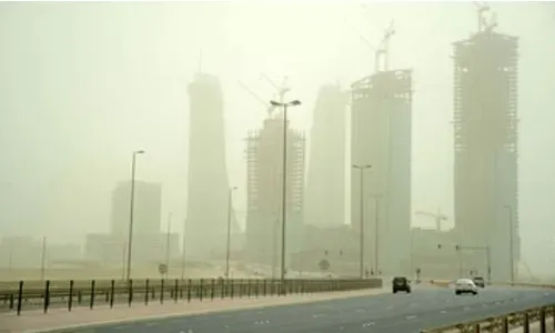 انخفاض الرؤية الأفقية في مطار البحرين الدولي