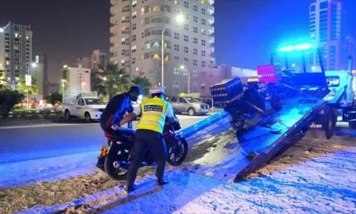 Bahrain Traffic register 3885 motorcycle-related violations