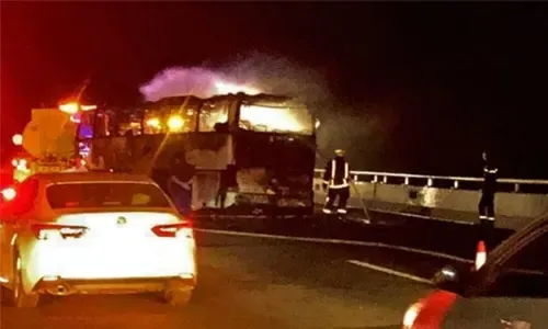 مصرع 35 أجنبياً في حادث تصادم حافلة بآلية حفر في المملكة العربية السعودية