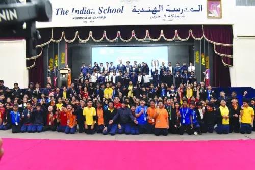 جولة كأس العالم للرجال T20 للكريكيت تلهم طلاب المدرسة الهندية في البحرين