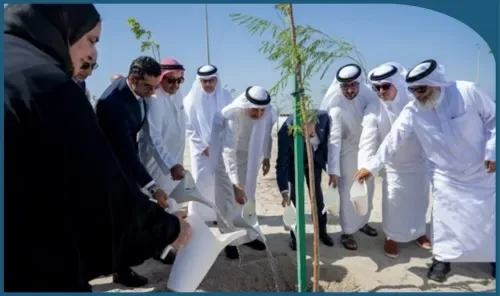 Bahrain Marks 14,000th Tree Planting on Muharraq Ring Road