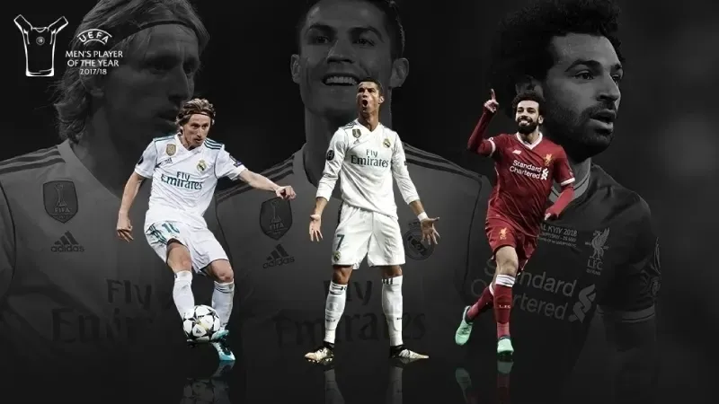 رونالدو ومودريتش وصلاح يتنافسون على جائزة أفضل لاعب في العام