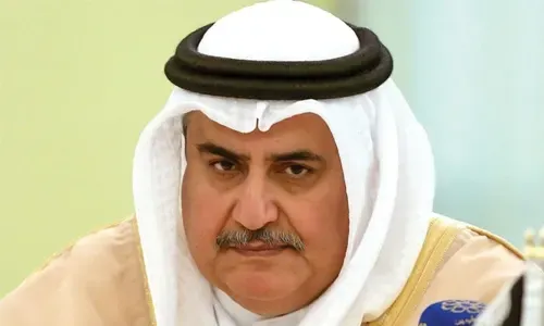 وزير الخارجية يجدد دعم مملكة البحرين للقضية الفلسطينية