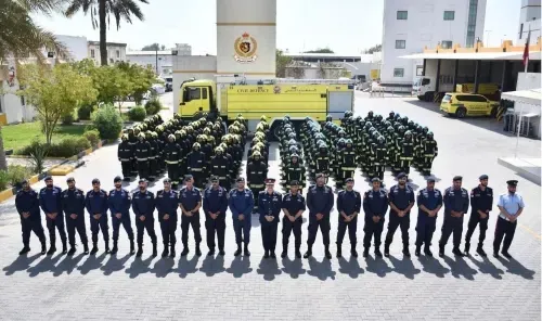 الدفاع المدني يخرج دفعة من المتطوعين في أعمال الإطفاء