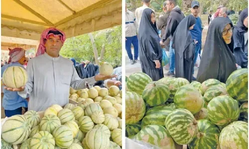 فواكه وخضروات خضراء وطازجة ونظيفة ولذيذة في البحرين