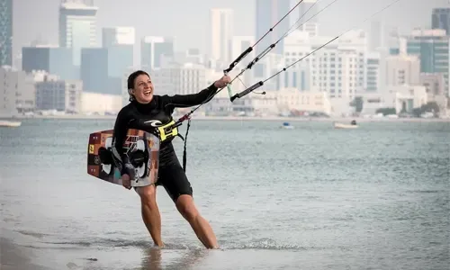 Anke’s new bid to kite-surf across Persian Gulf waters
