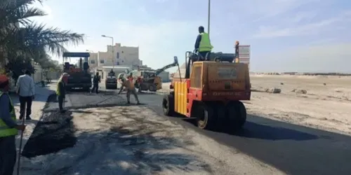 إنجاز مشروع شبكة الصرف الصحي في الدير