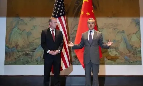 US, China trade warnings during tense visit